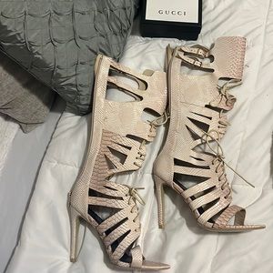 Thigh High Sandal Boots